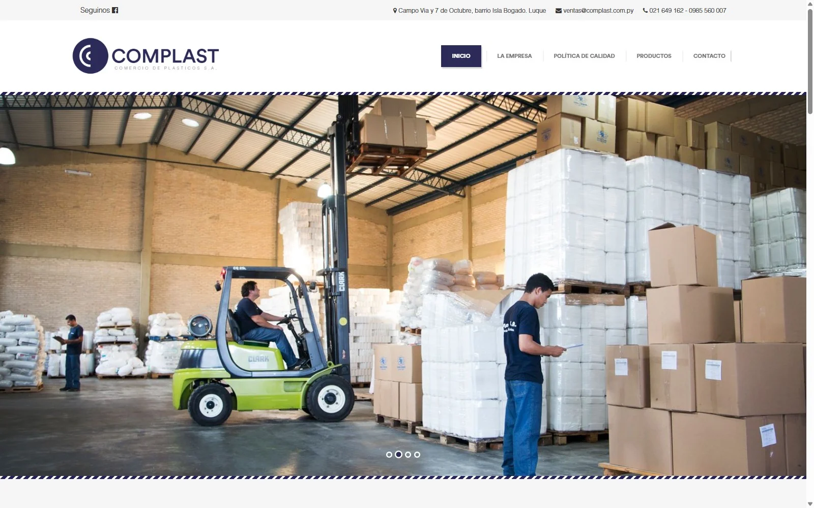 Sitio corporativo de Complast