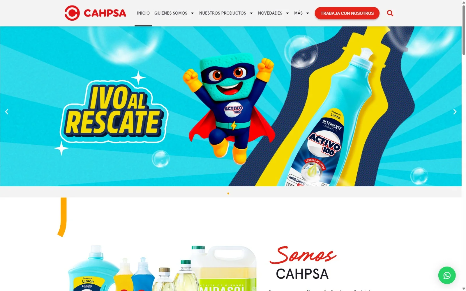 Sitio corporativo de CAHPSA