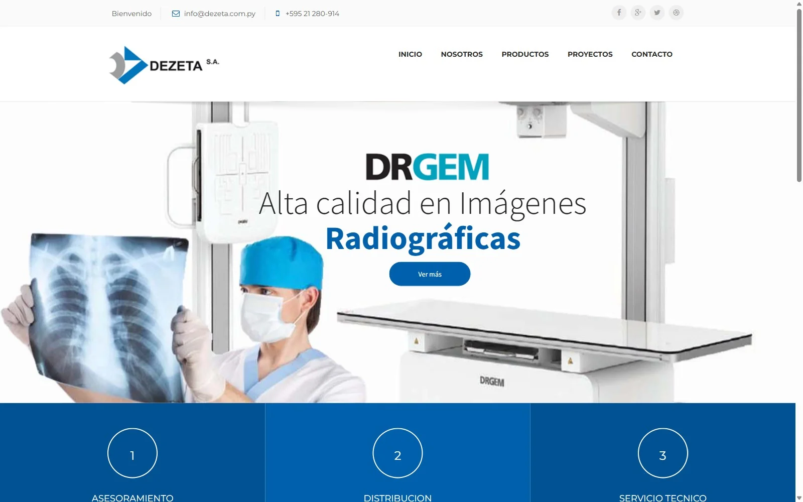 Sitio de Dezeta, equipamiento médico