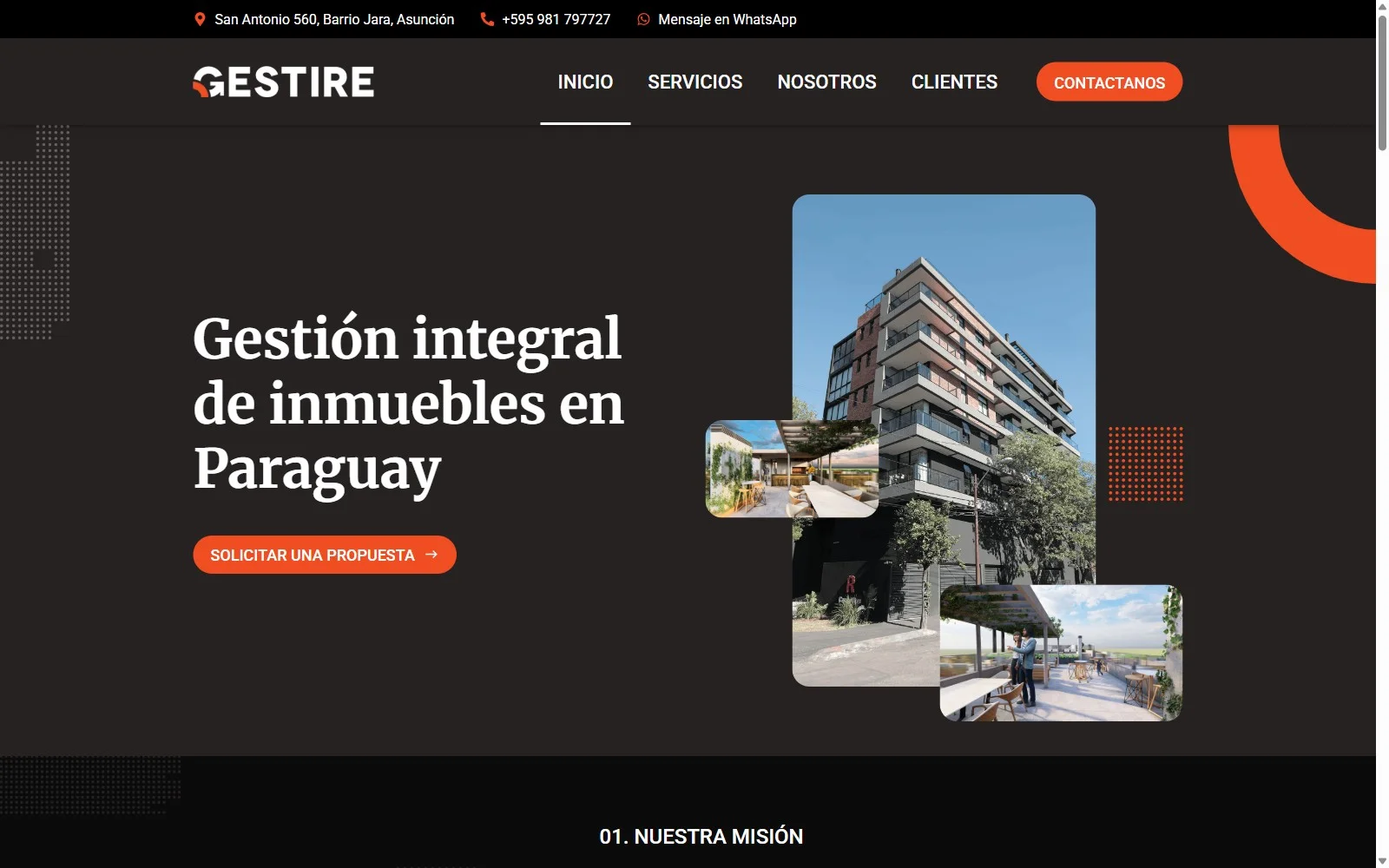 Sitio web de Gestire