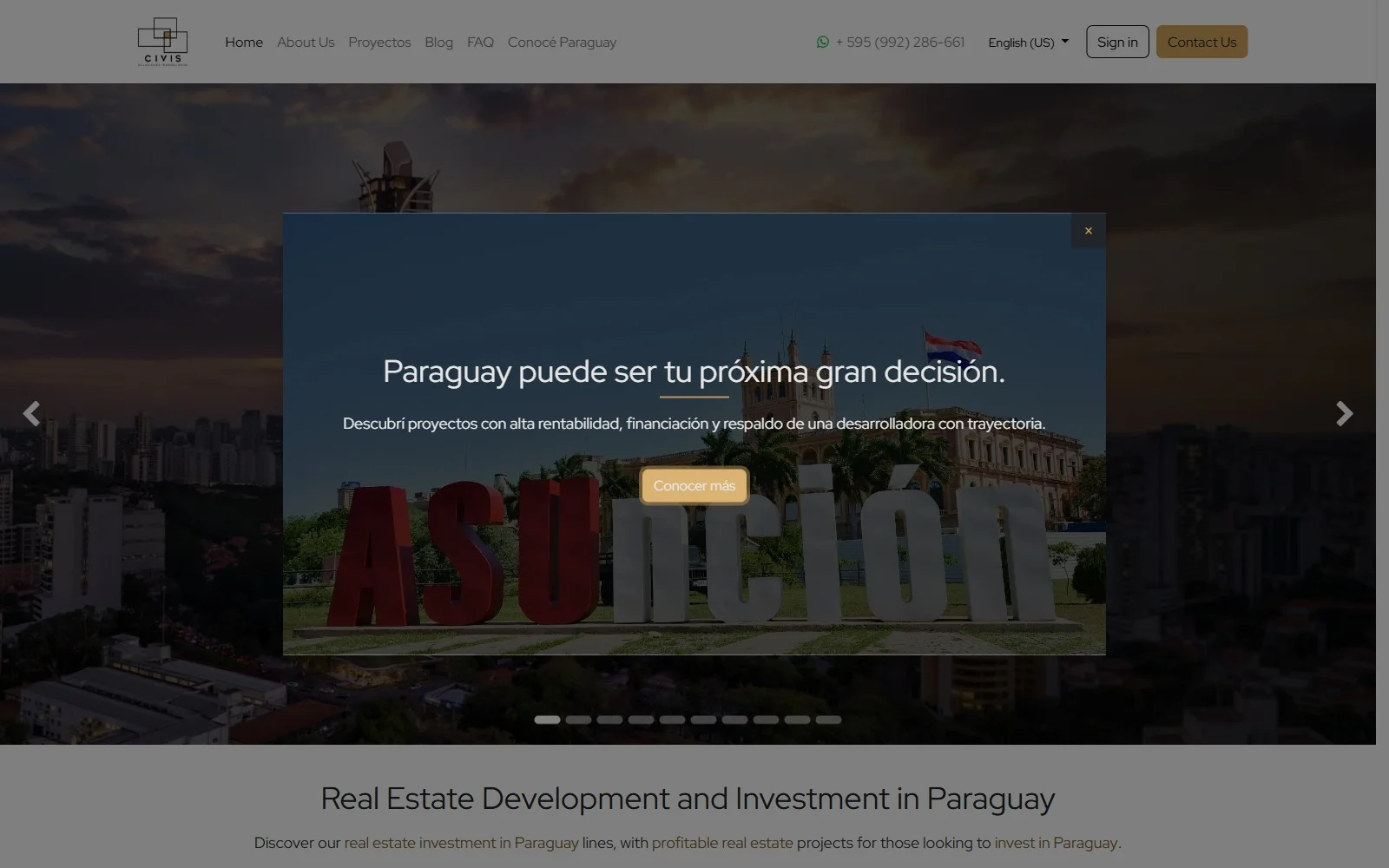 Proyectos inmobiliarios en civis.com.py