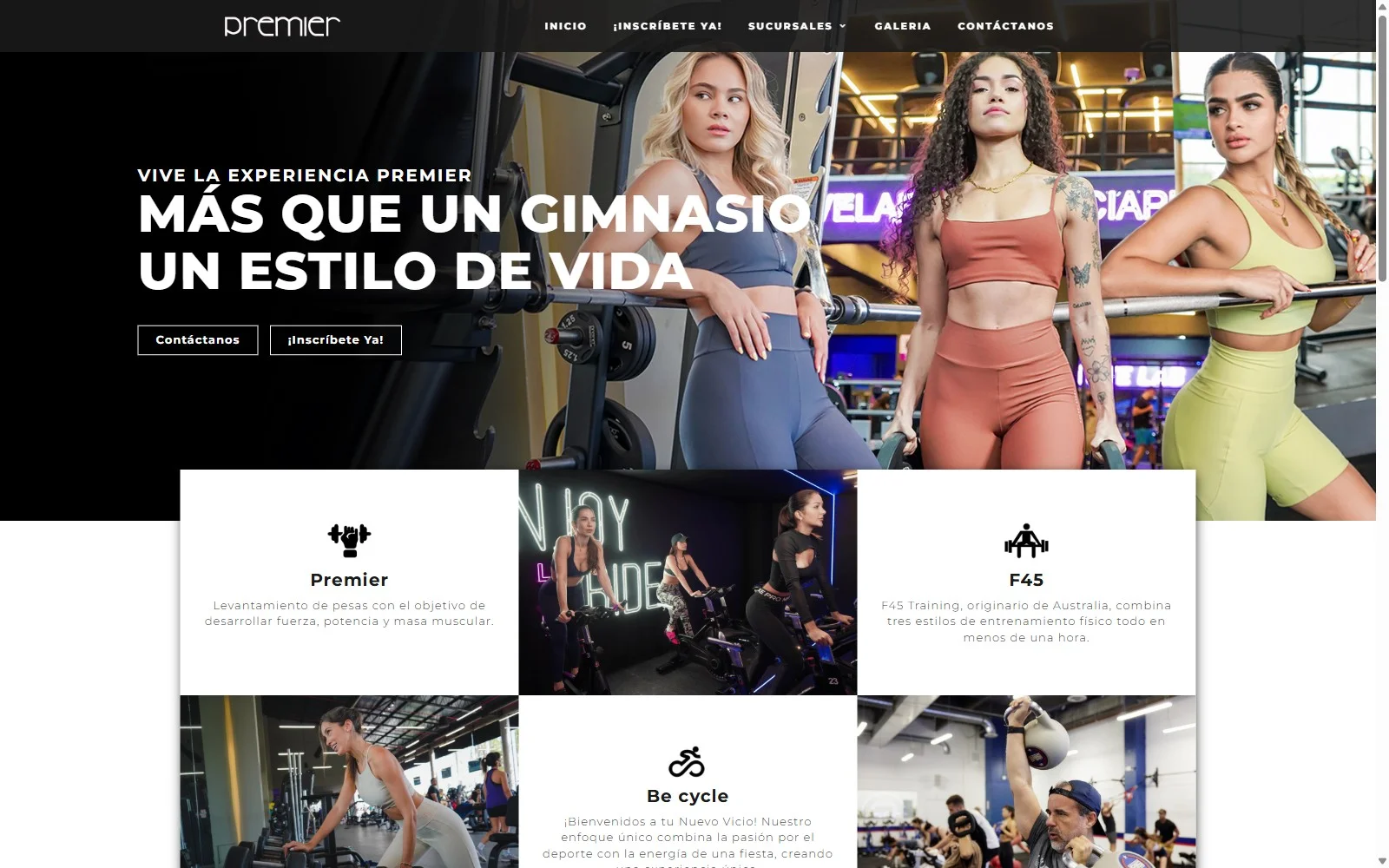 Sitio de Premier, cadena de gimnasios